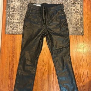 GAP vintage high rise leather pant